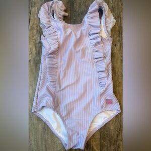 Purple Ruffled Toddler swimsuit size 7